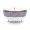 Pip Chique Stripes Kom Roze/Groen 15.5Cm