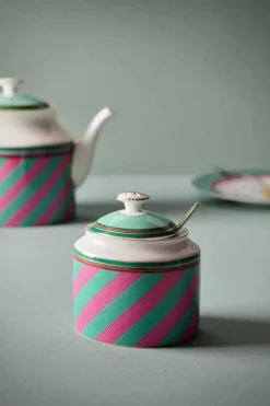 Pip Chique Stripes Suikerpot Roze/Groen