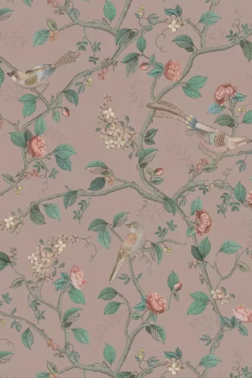 Pip Studio Good Nightingale Vliesbehang Mauve