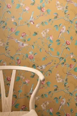 Pip Studio Good Nightingale Vliesbehang Oker