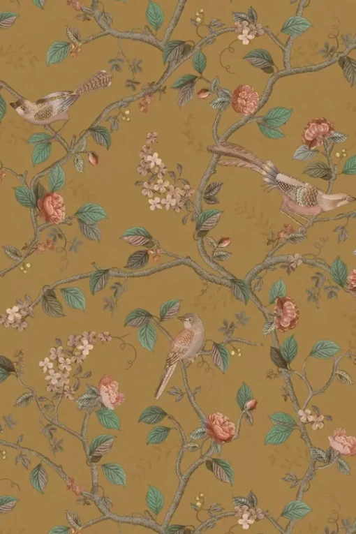 Pip Studio Good Nightingale Vliesbehang Oker