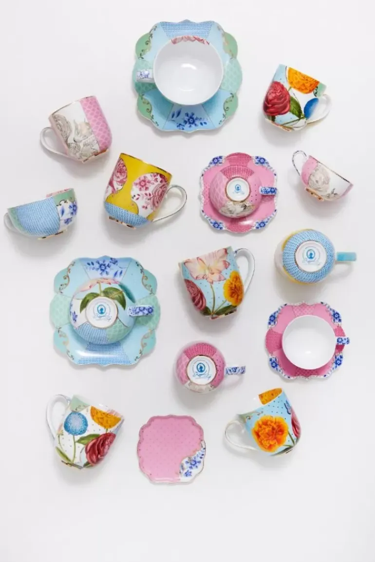 Royal Multi Espresso Kop & Schotel Roze