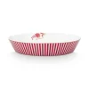 Royal Stripes Diep Bord Donkerroze 21.5Cm