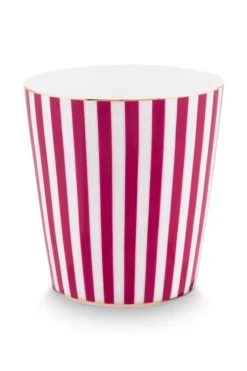 Royal Stripes Mok & Theetip Donker
