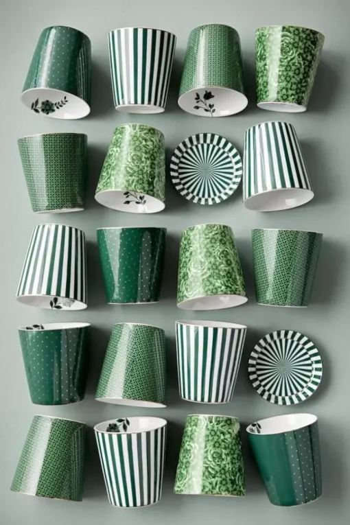 Royal Stripes Mok Bloemen & Theetip