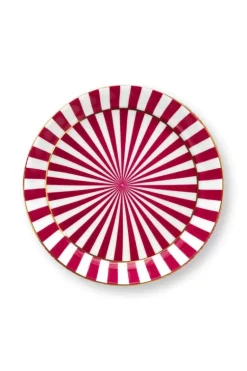 Royal Stripes Mok Bloemen & Theetip Donker