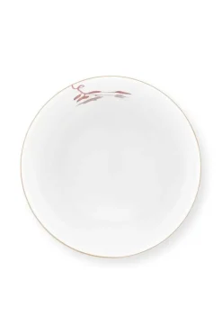 Royal Stripes Mok Bloemen Donkerroze