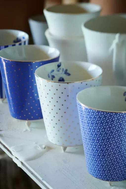 Royal Stripes Mok Dots