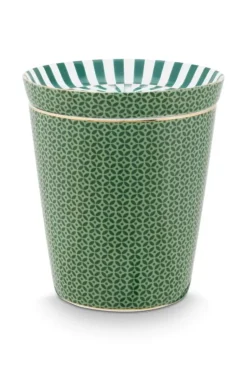 Royal Stripes Mok Tegels & Theetip Groen