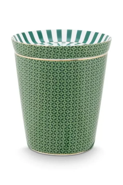 Royal Stripes Mok Tegels & Theetip Groen