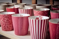 Royal Stripes Mok Tegels Donker