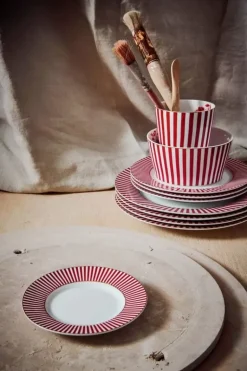 Royal Stripes Petit Four Donkerroze 12Cm