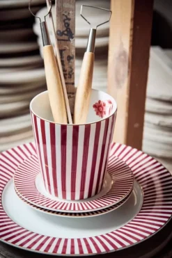 Royal Stripes Petit Four Donkerroze 12Cm