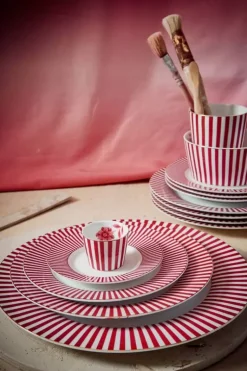 Royal Stripes Petit Four Donkerroze 12Cm