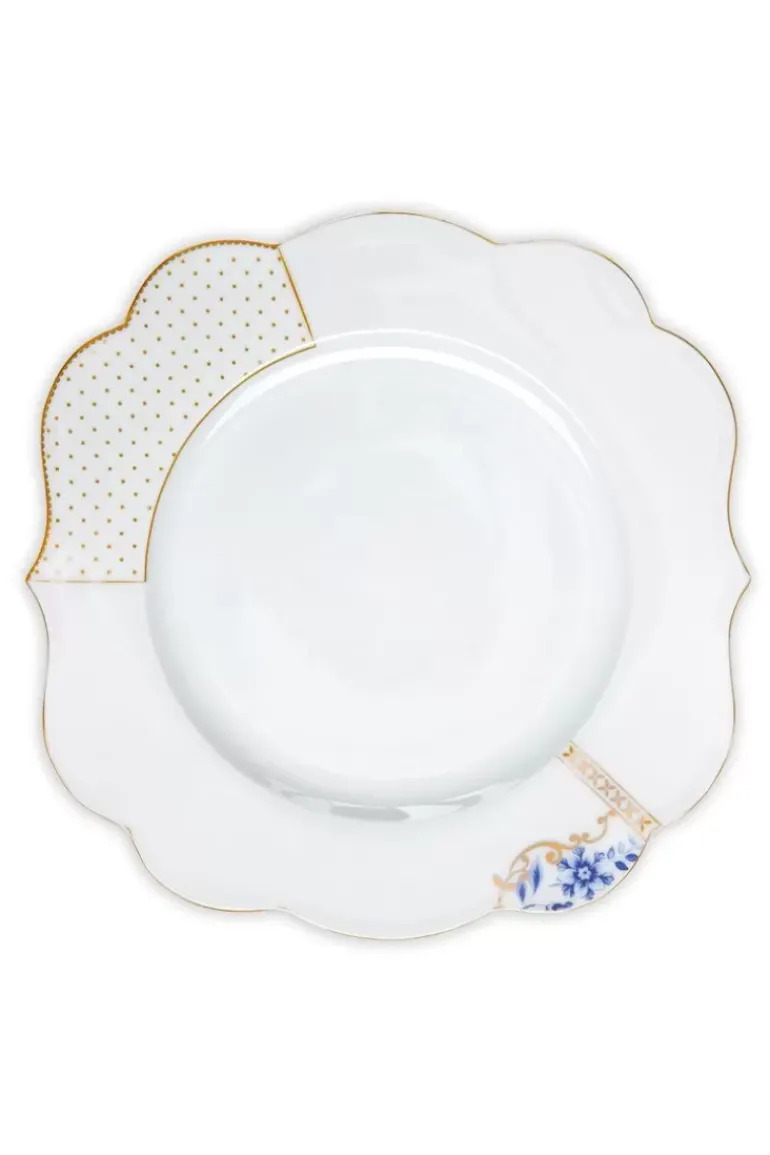 Royal White Dinerbord Golden Dots 28 Cm