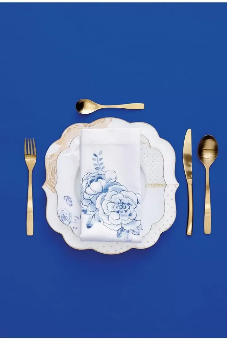 Royal White Dinerbord Golden Dots 28 Cm