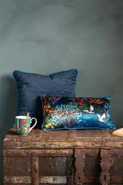 Sierkussen Quilted Donkerblauw