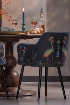 Stoel Flirting Birds Blauw