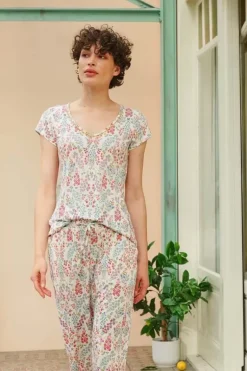 Top Korte Mouw Primavera Wit