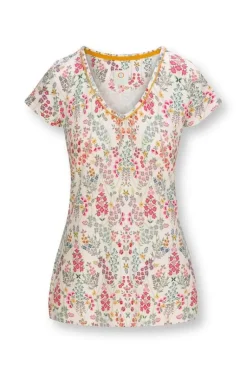 Top Korte Mouw Primavera Wit