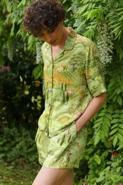 Top Korte Mouw Toscana Groen