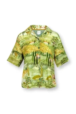 Top Korte Mouw Toscana Groen