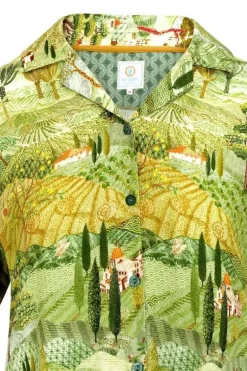 Top Korte Mouw Toscana Groen