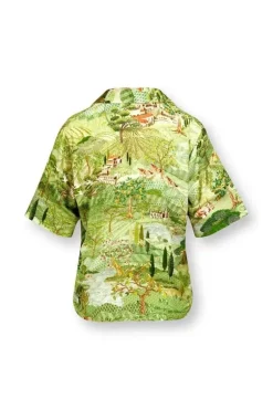 Top Korte Mouw Toscana Groen