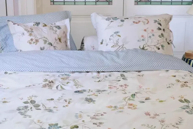 Vierkant Sierkussen Kawai Flower