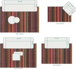 Vloerkleed Jacquard Stripes By Pip Multi