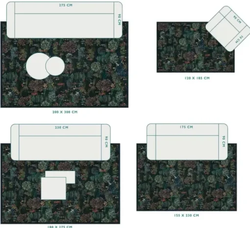 Vloerkleed Pip Garden By Pip Donkerblauw