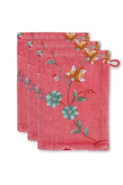 Washandje Set/3 Les Fleurs 16X22 Cm