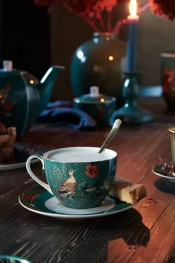 Winter Wonderland Cappuccino Kop & Schotel Groen