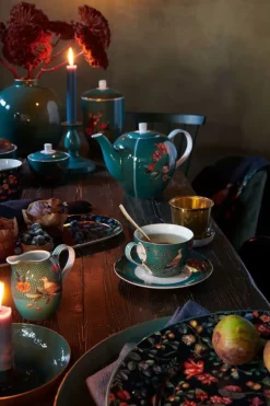 Winter Wonderland Cappuccino Kop & Schotel Groen