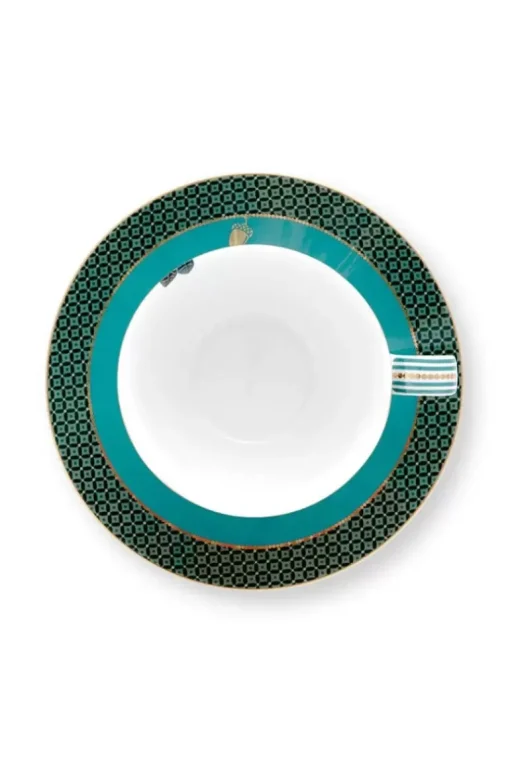 Winter Wonderland Cappuccino Kop & Schotel Groen