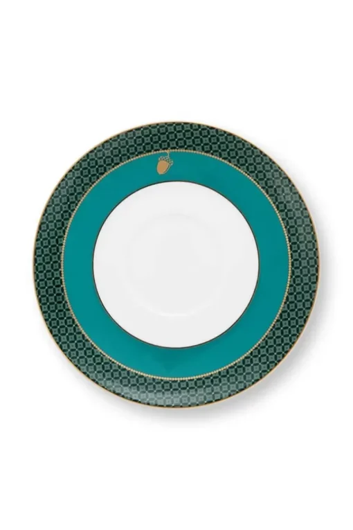 Winter Wonderland Cappuccino Kop & Schotel Groen