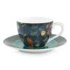Winter Wonderland Espresso Kop & Schotel Donkerblauw