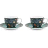 Winter Wonderland Set/2 Espresso Kop & Schotel Donkerblauw