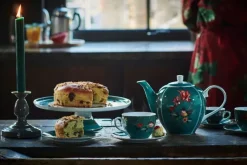 Winter Wonderland Set/2 Espresso Kop & Schotel Donkerblauw